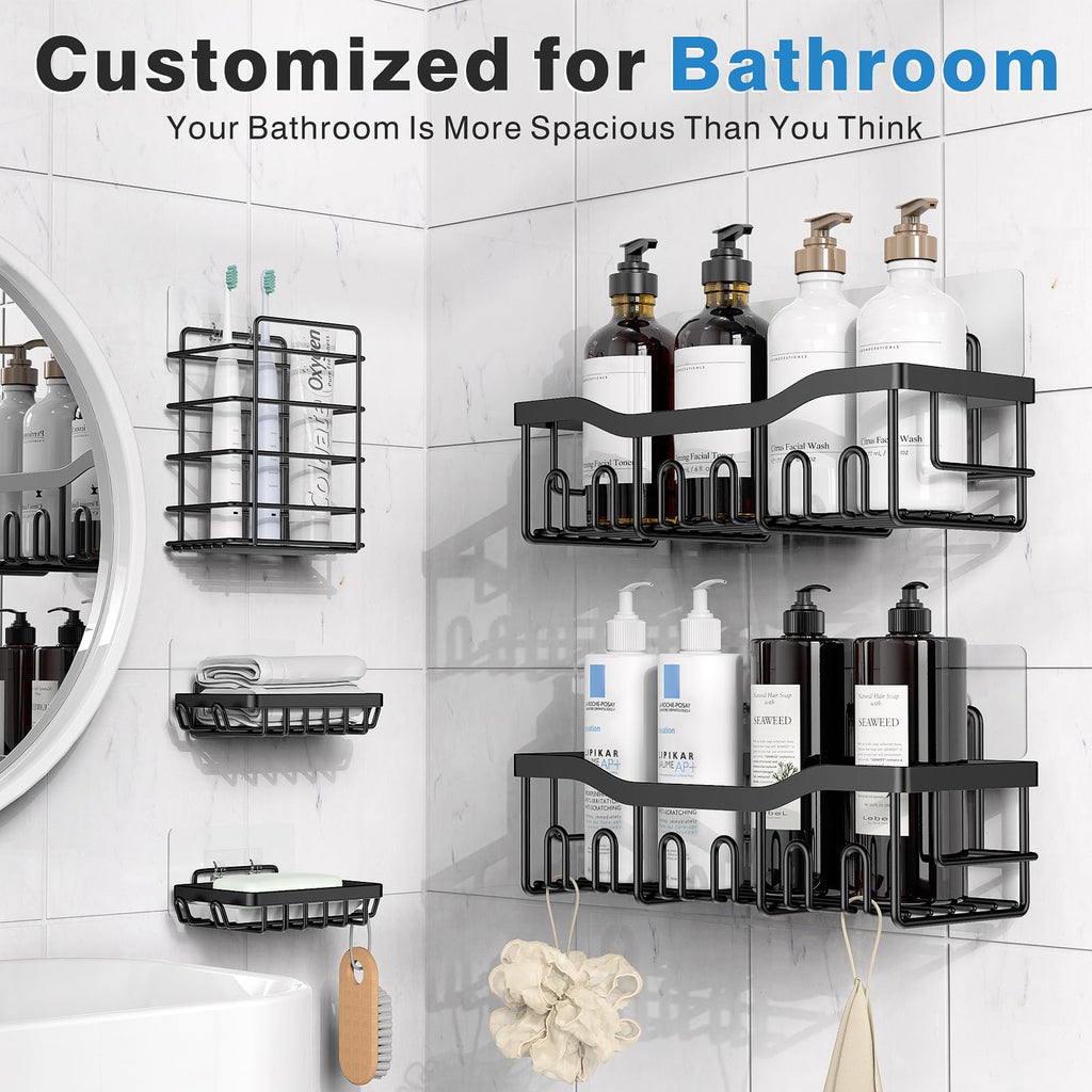 5 Pack Rustproof Stainless Steel Shower Caddy X754