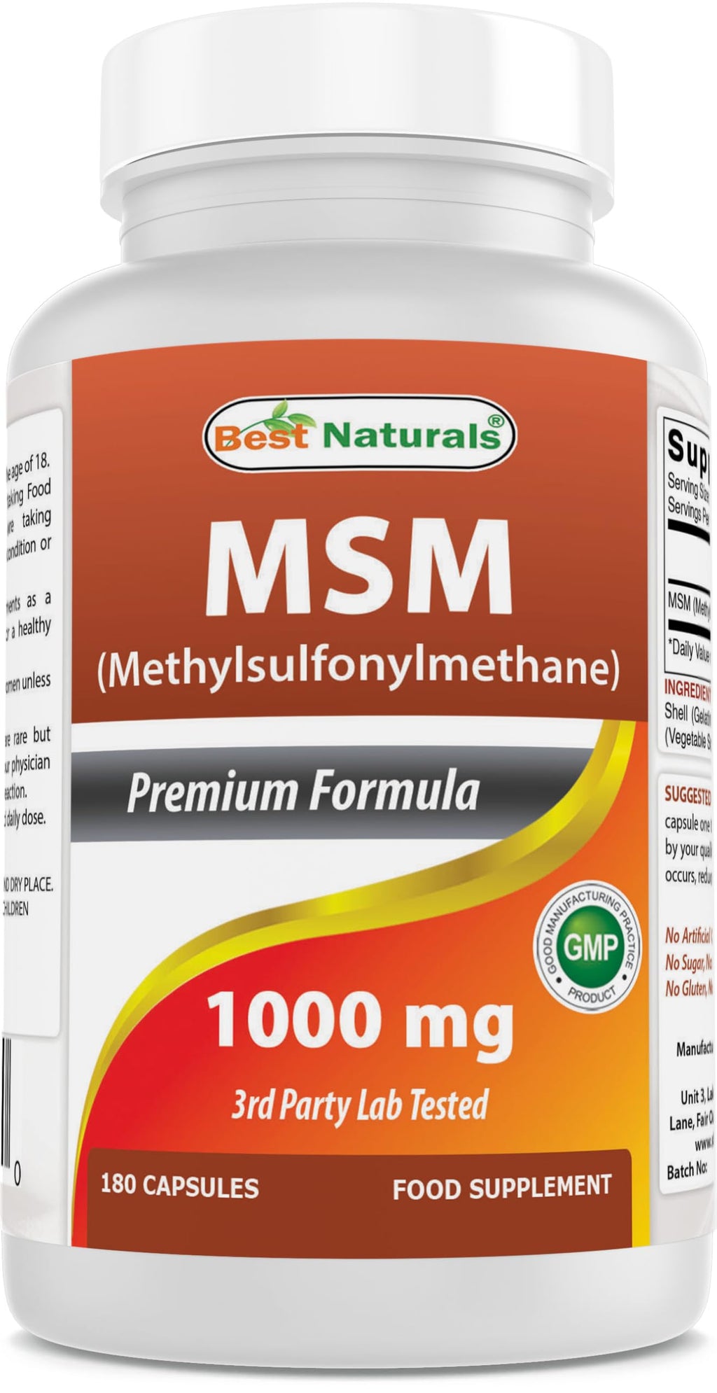 MSM 1000 mg 180 Capsules M60375