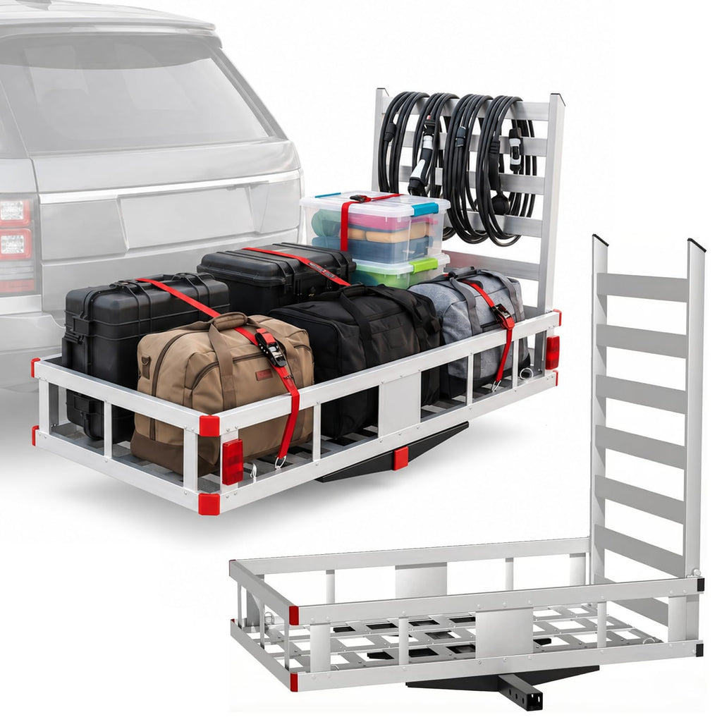 Aluminum Hitch Cargo Carrier with Ramp S71756