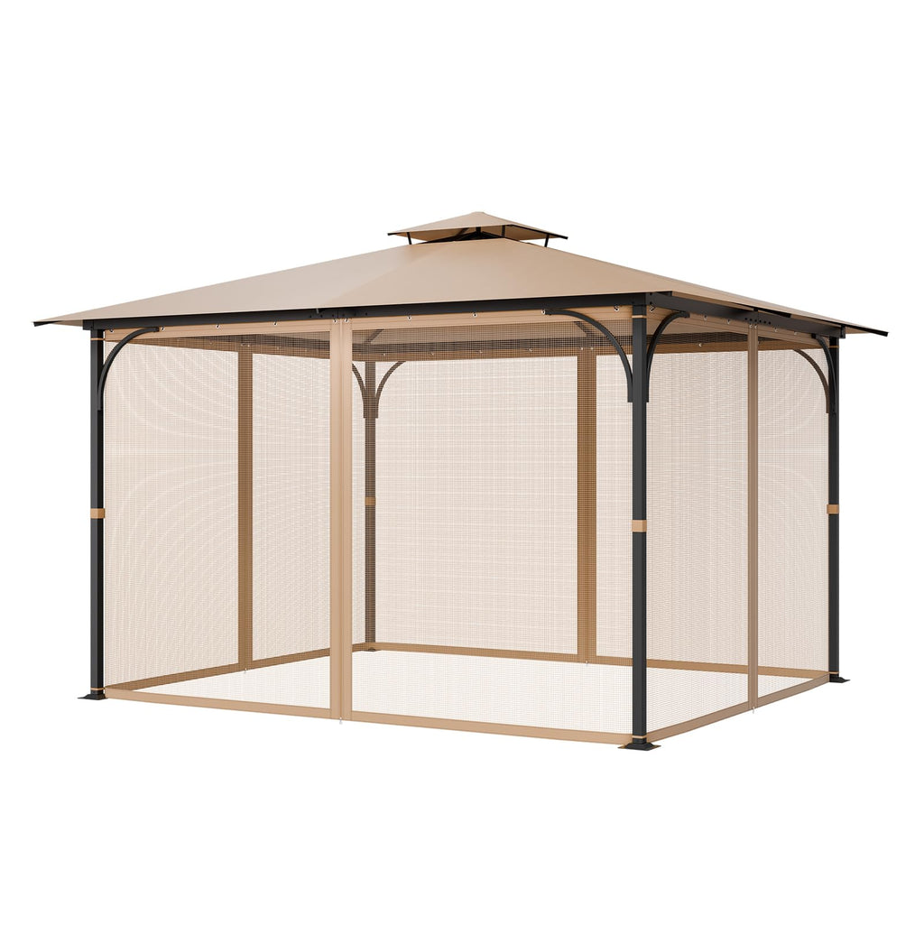10 x 12 x 7 FT Gazebo Netting Replacement 4-Panel Sidewall Mesh Net O207