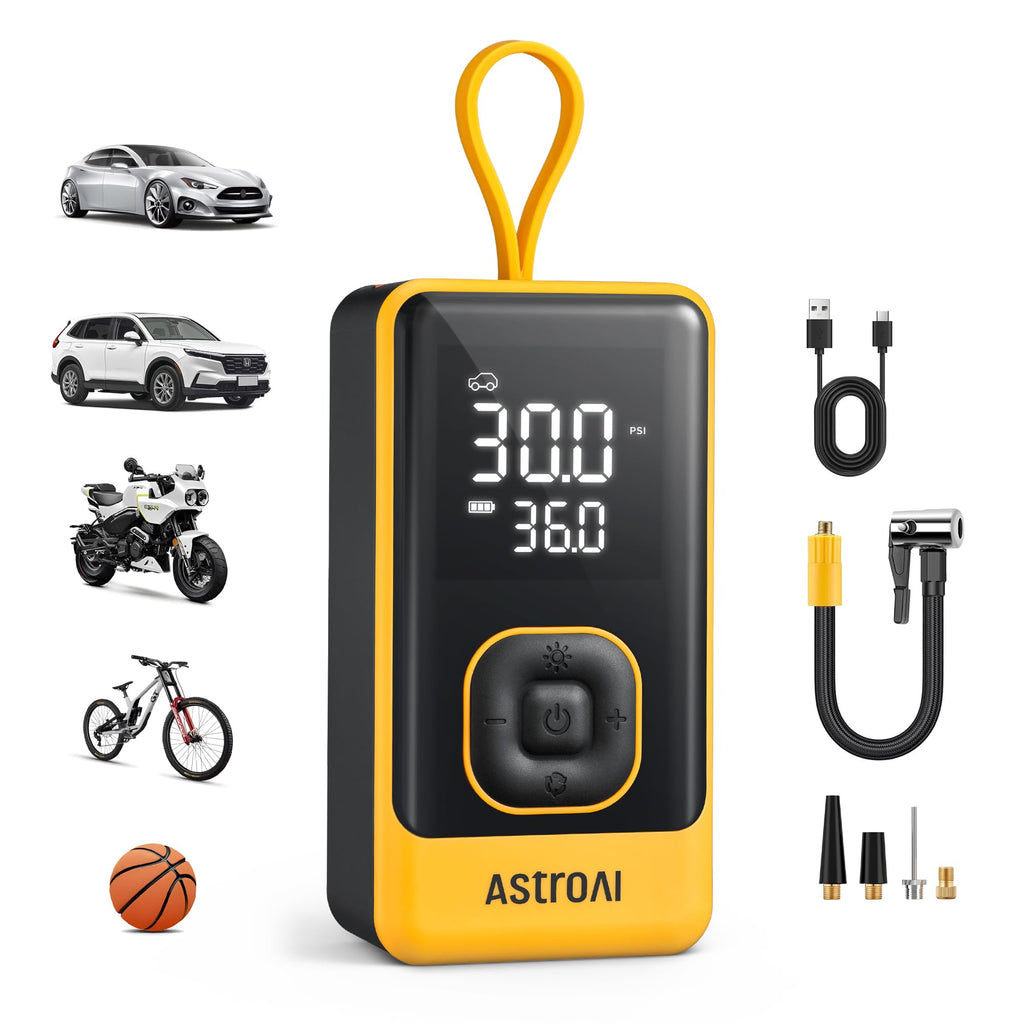 Portable Air Compressor 150PSI Car Bike Pump Y86385