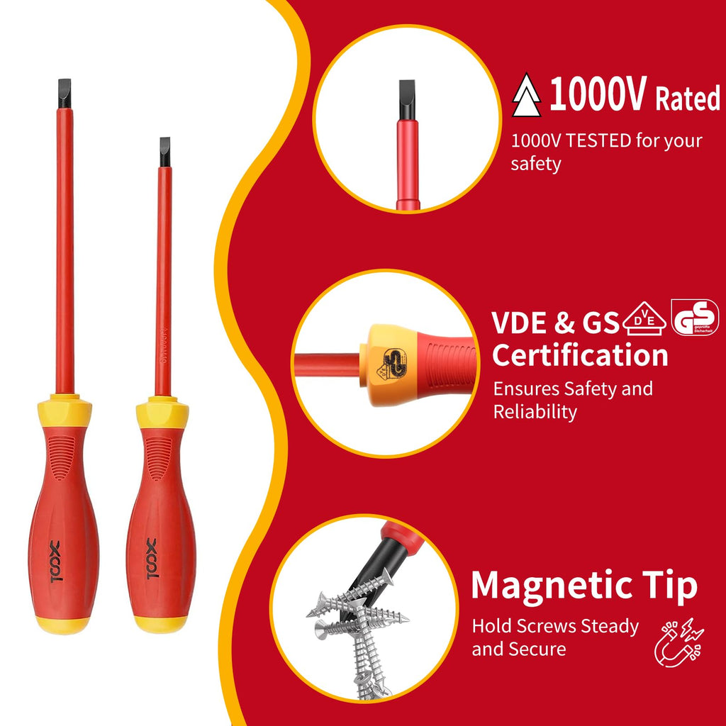 1000V Insulated 8-Piece Screwdriver Set Y188448