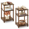 Set of 2 Small 3-tier Square Side Table Z831