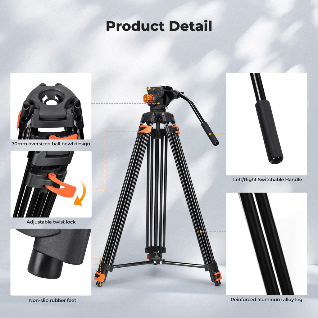 80" Video Tripod with Fluid Head N6820