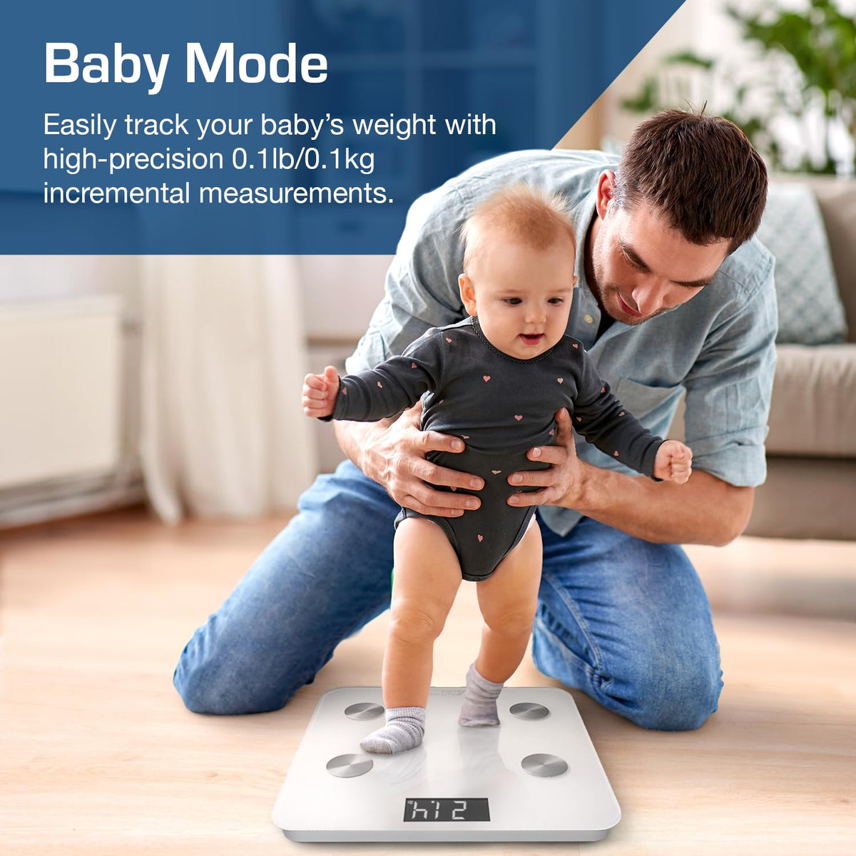 White Digital Bathroom Bluetooth Scale Q411111