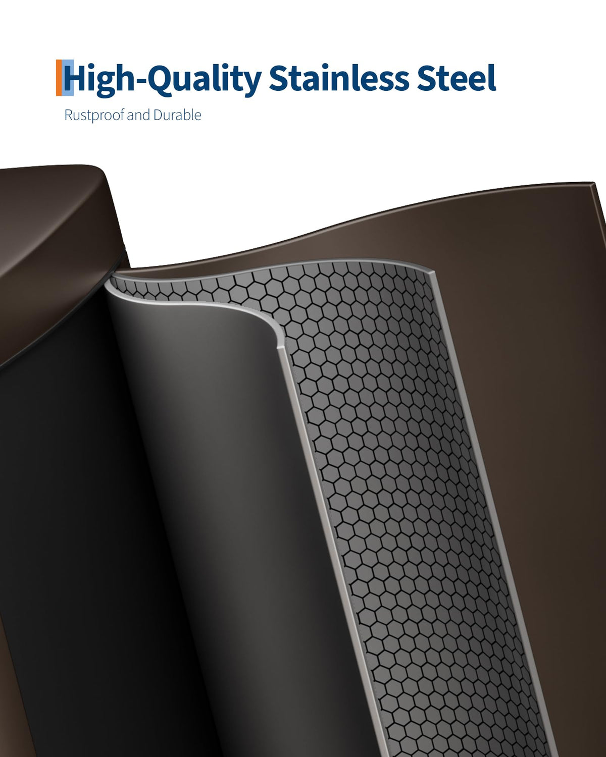 50L Stainless Steel Kitchen Step Trash Can with Soft-Close Lid Y1321