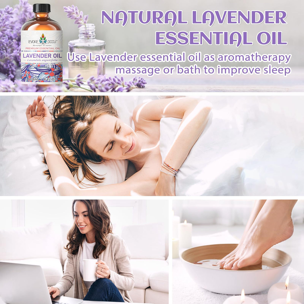 Lavender and Tangerine Essential Oil 4 Fl Oz K4465