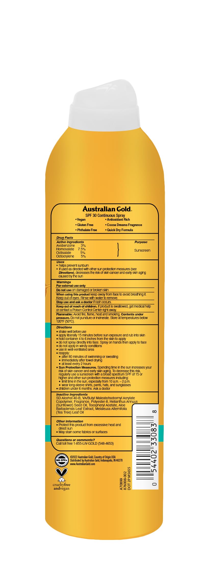 SPF 30 Continuous Spray Sunscreen C6497