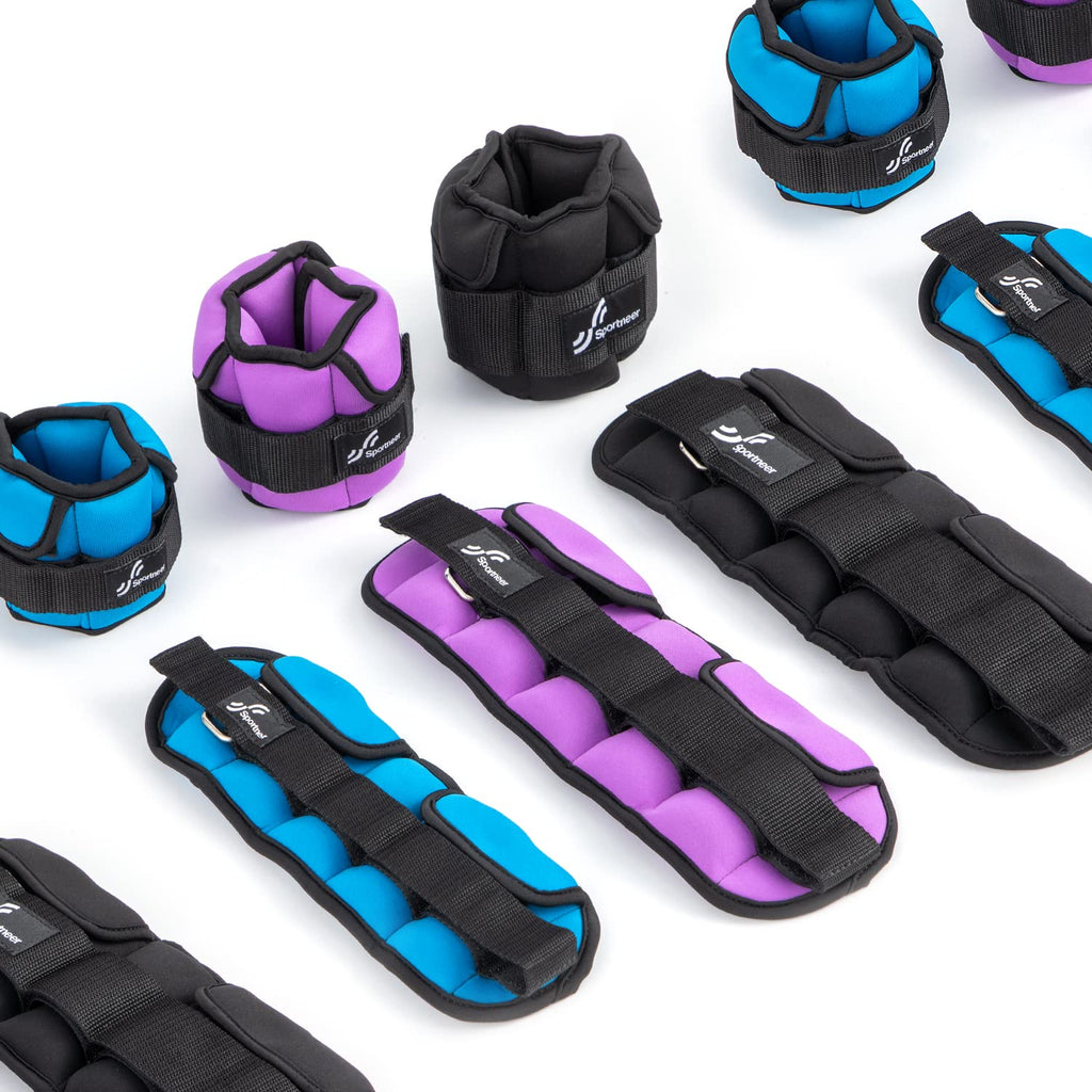 Adjustable Ankle Weights with Removable Weights Q962