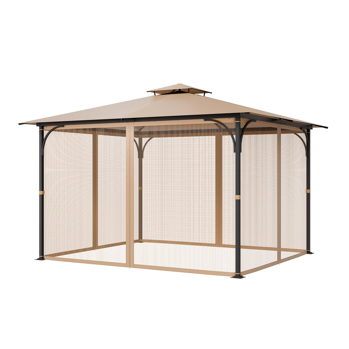 10 x 12 x 7 FT Gazebo Netting Replacement 4-Panel Sidewall Mesh Net O207