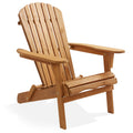 Folding Adirondack Chair Cedar Wood Outdoor Lounge Chair U256