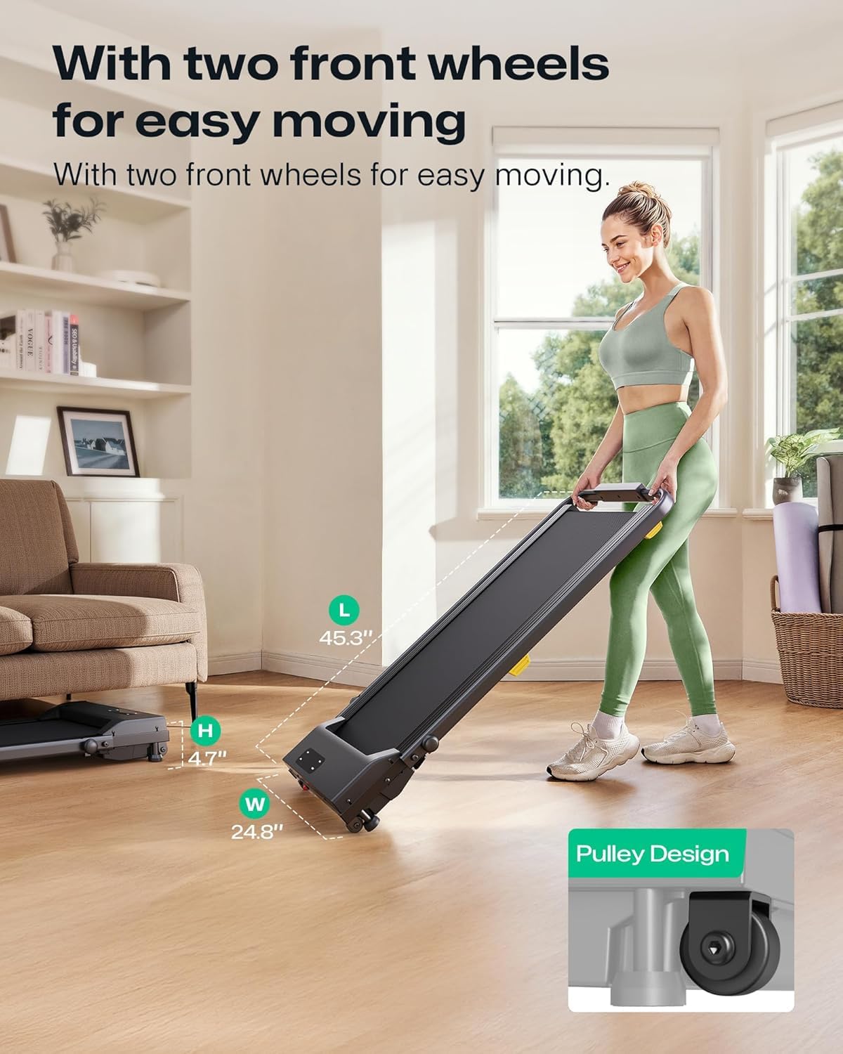 2.5HP Portable Walking Treadmill with Incline K261578