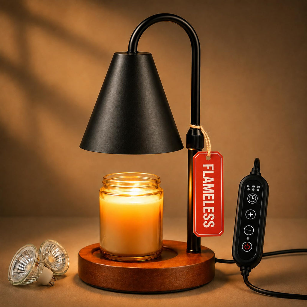 Flameless Candle Warmer Lamp with Timer and Dimmer D34951