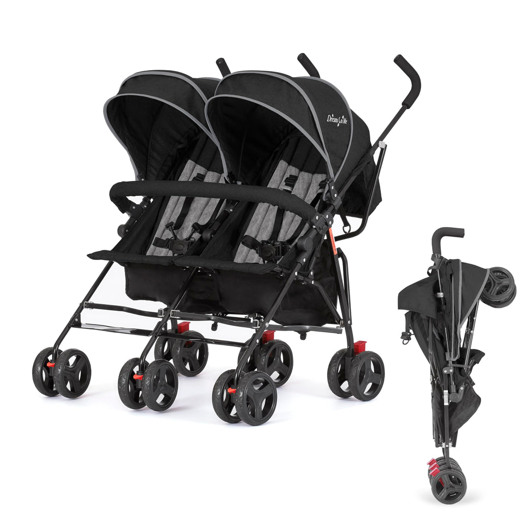 Black Twin Umbrella Toddler Stroller M98705
