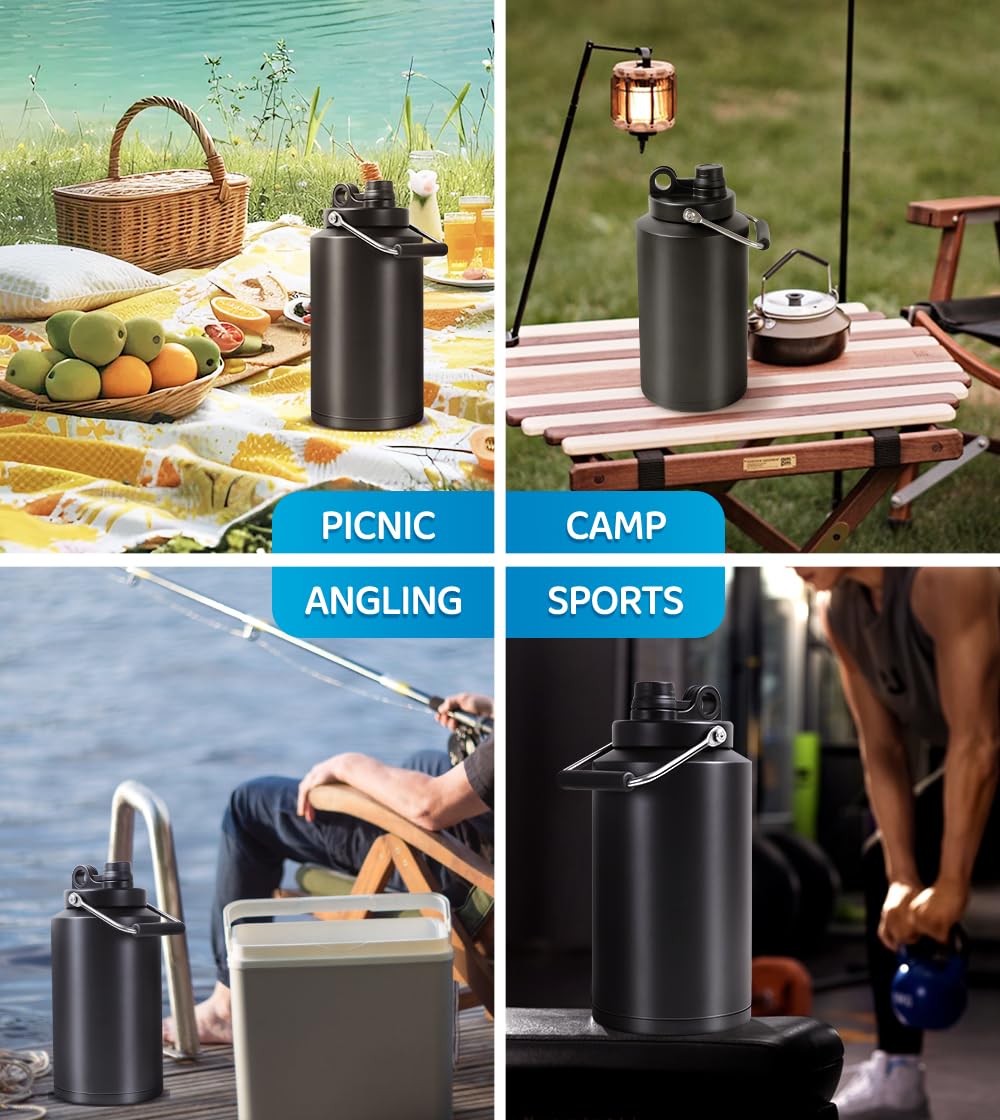 128 oz Stainless Steel Insulated Water Jug R88375