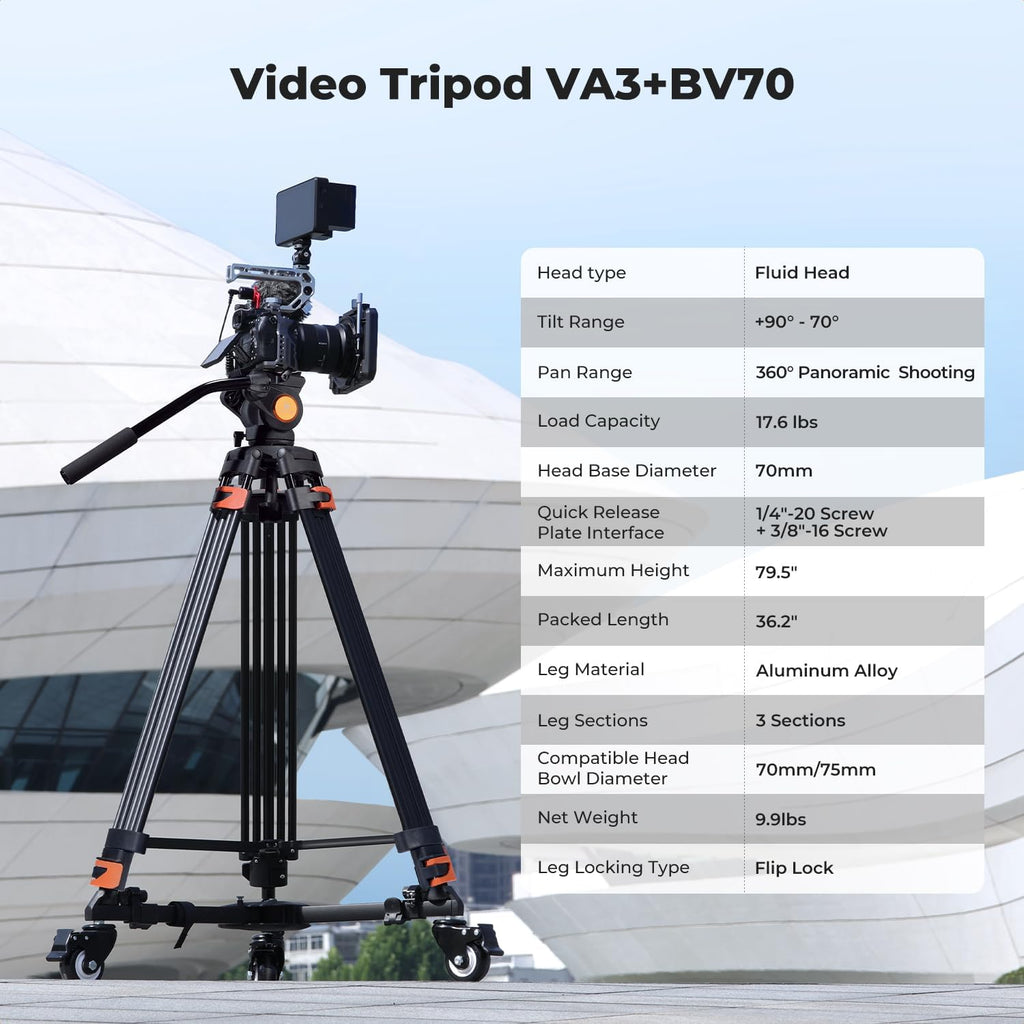 80" Video Tripod with Fluid Head N6820