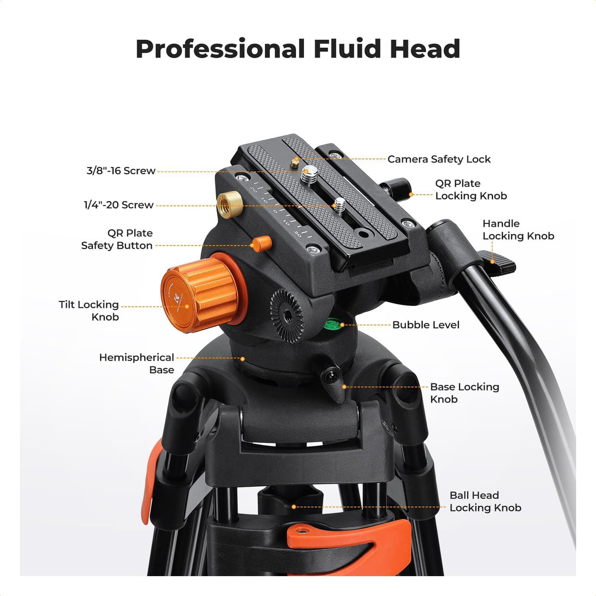 80" Video Tripod with Fluid Head N6820