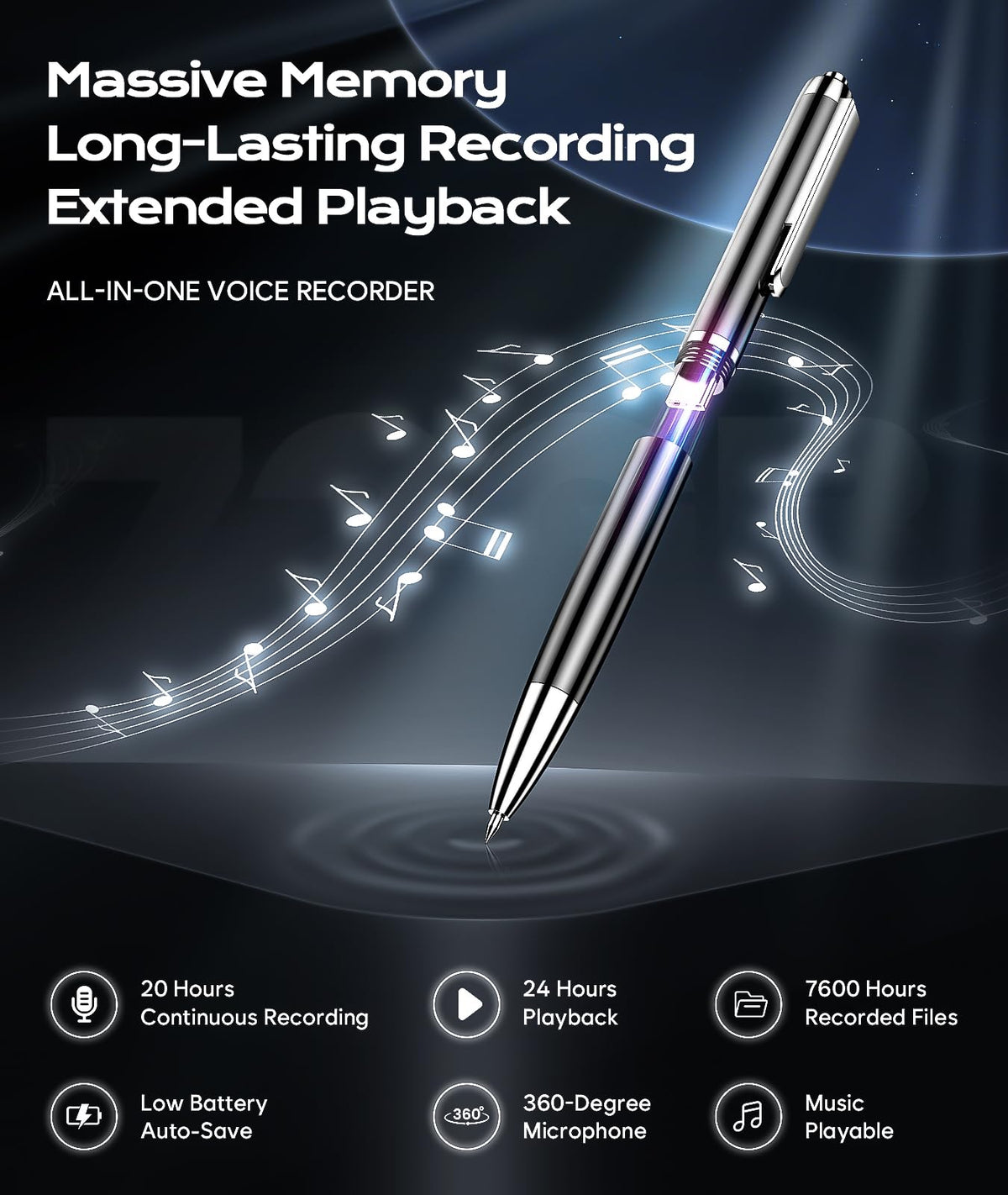 Voice Recorder with USB Type-C Playback I296216