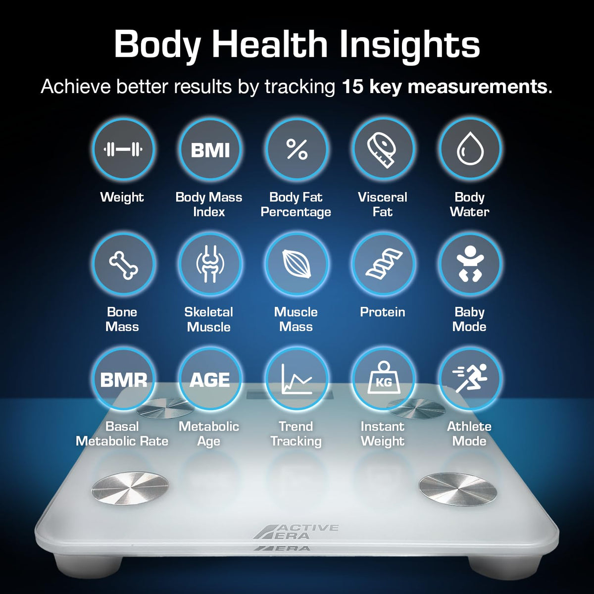 White Digital Bathroom Bluetooth Scale Q411111