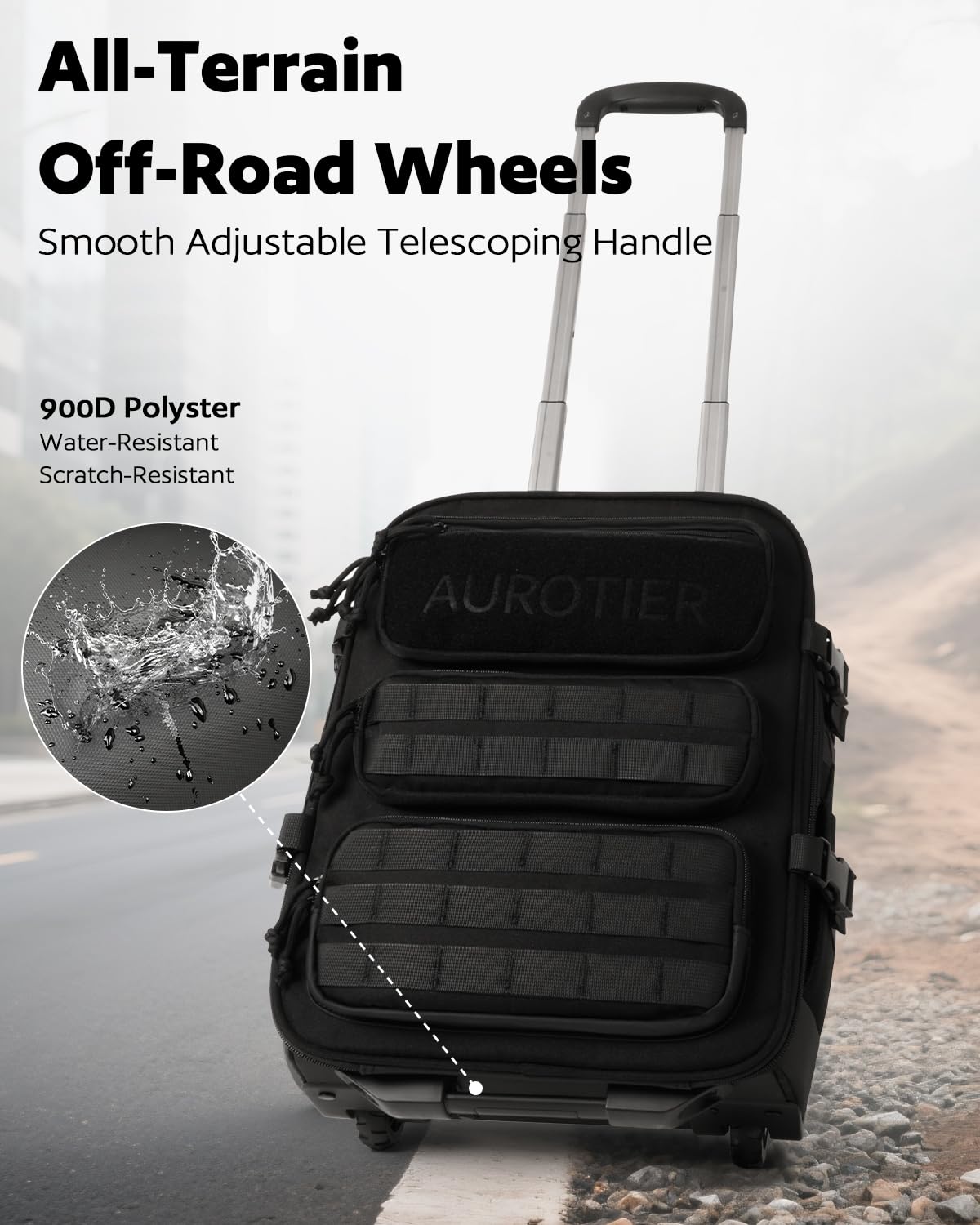 Rolling Wheeled Laptop Backpack I563