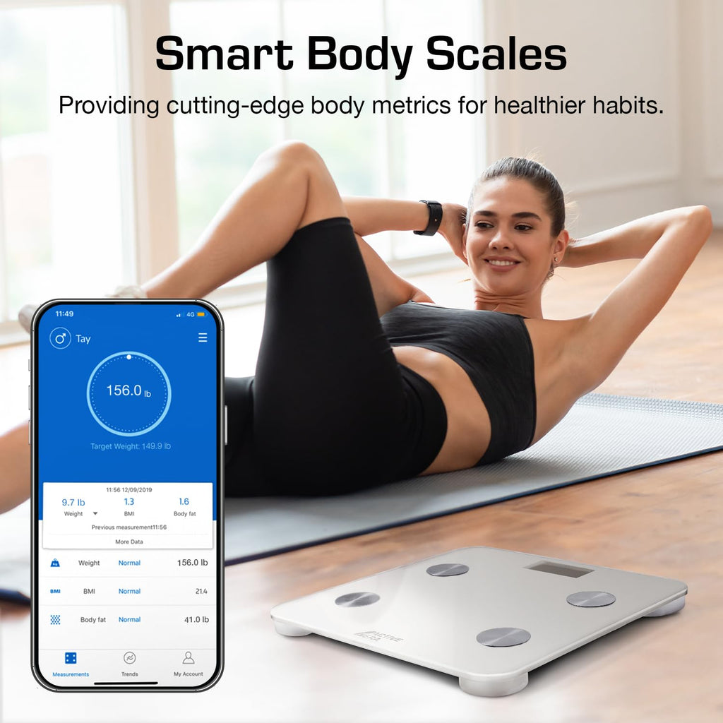 White Digital Bathroom Bluetooth Scale Q411111