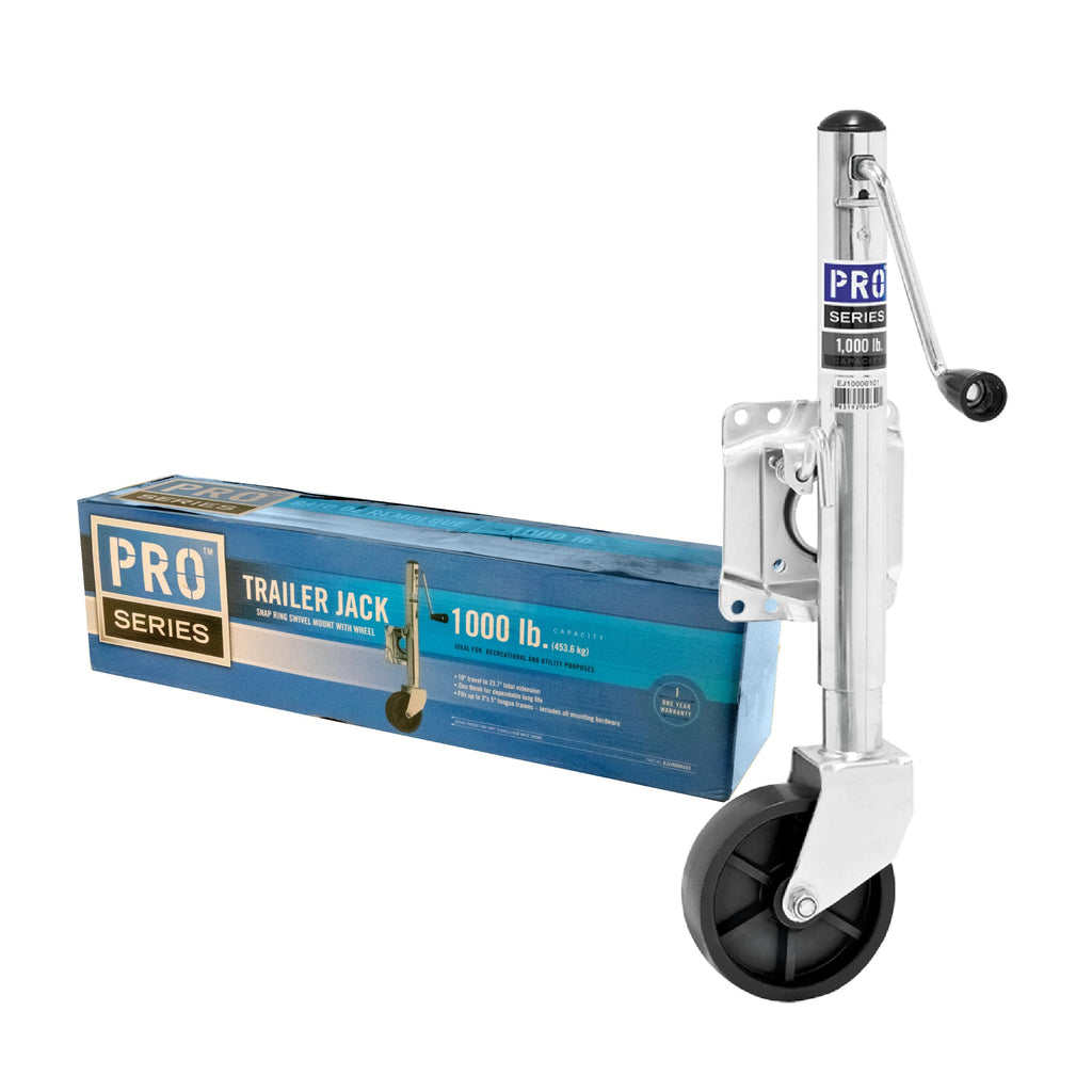 Utility Trailer Jack, Side Mount, 1,000 lbs. Lift Capacity, 10 Inch Travel Q554873