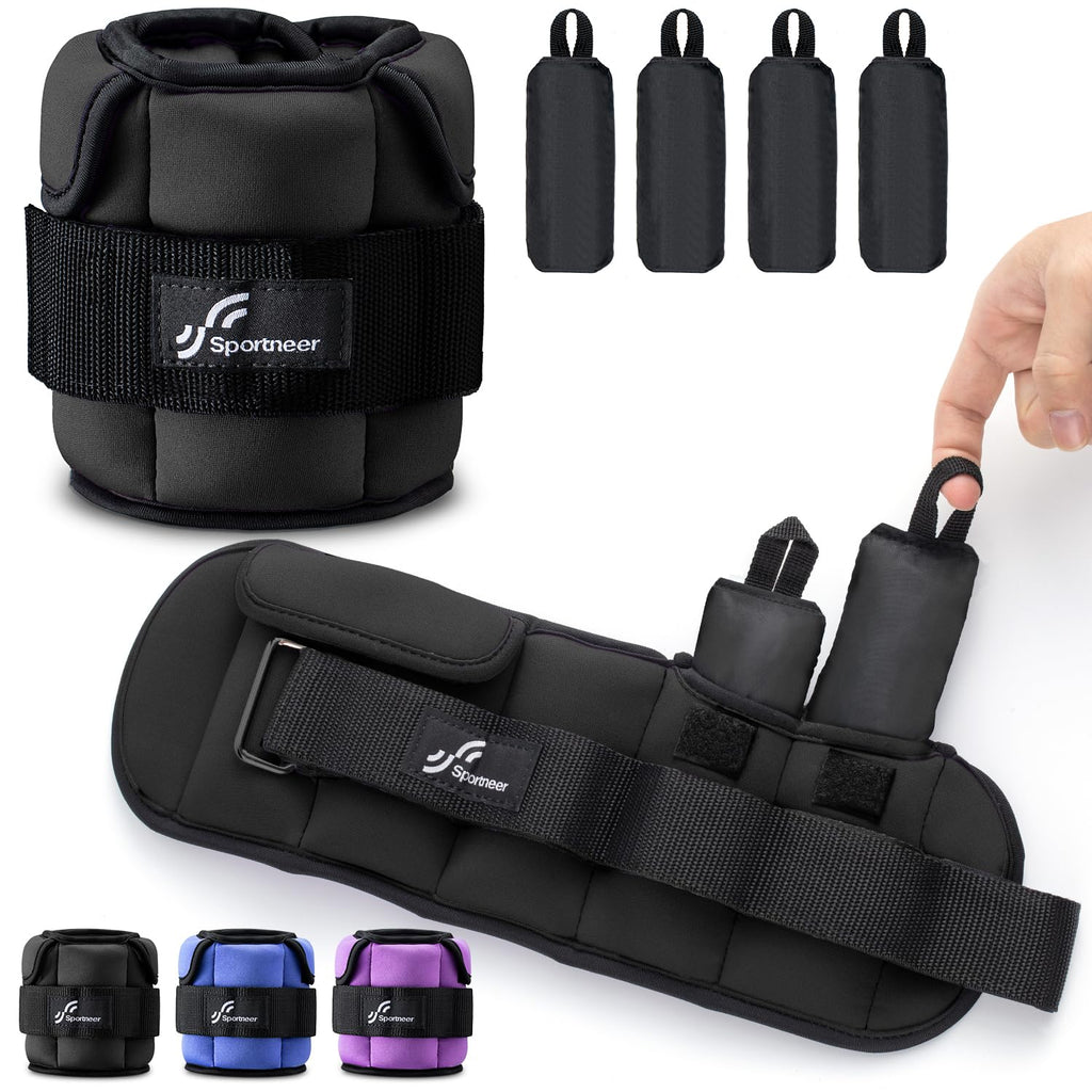 Adjustable Ankle Weights with Removable Weights Q962