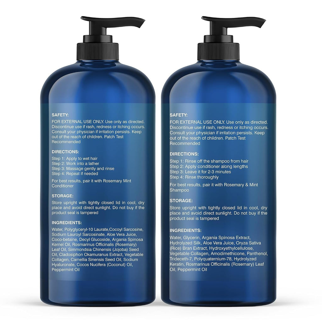 Rosemary Mint Shampoo and Conditioner Set 16 fl oz Y76619