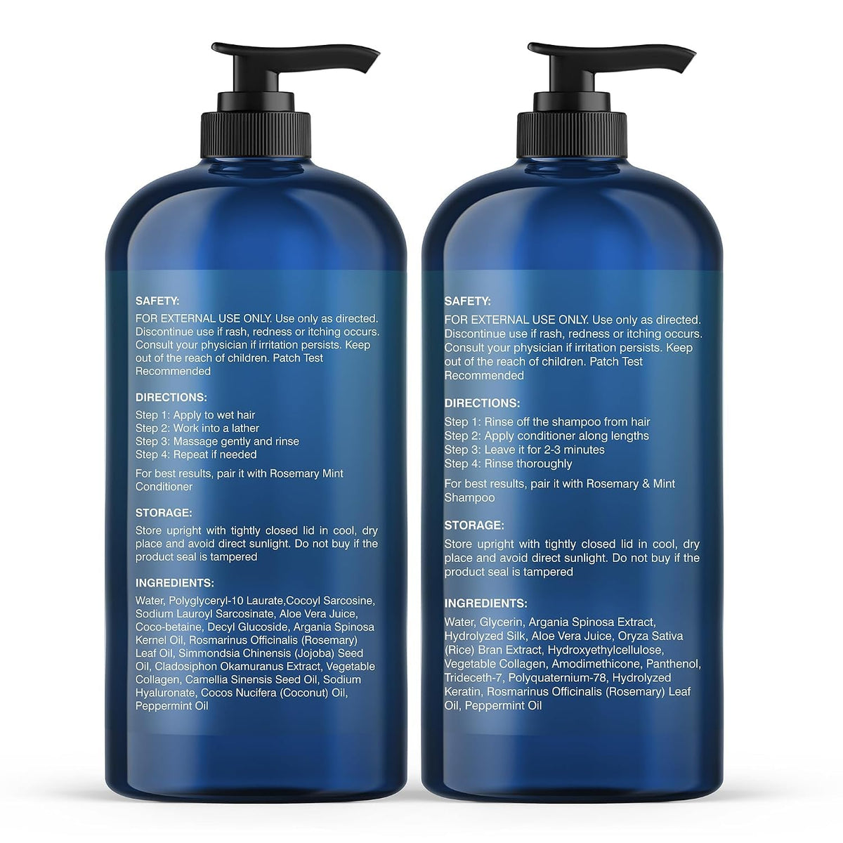 Rosemary Mint Shampoo and Conditioner Set 16 fl oz Y76619