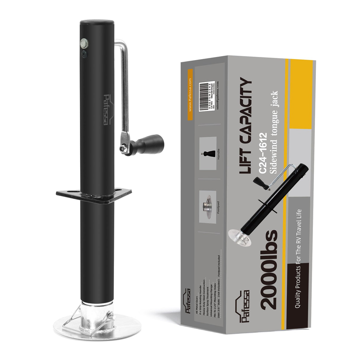 2000lb 15" Heavy Duty A-Frame Trailer Tongue Jack S31559