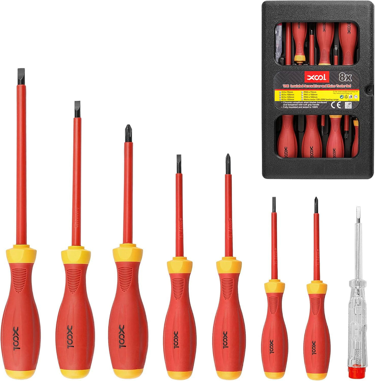 1000V Insulated 8-Piece Screwdriver Set Y188448