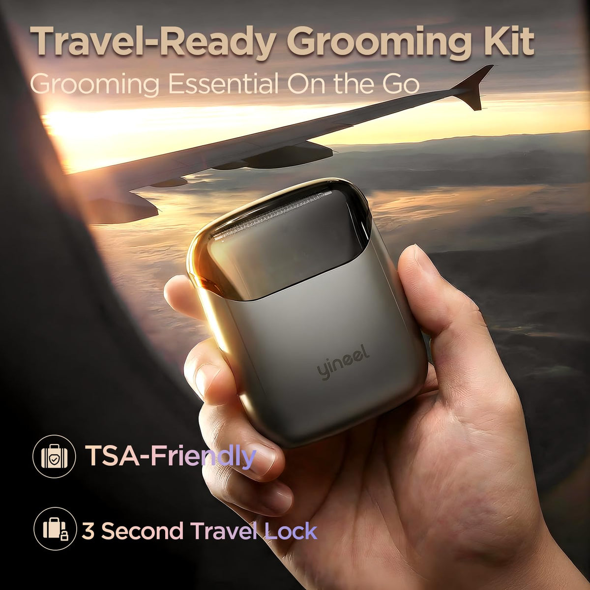 Portable Mini Electric Foil Shaver with Case E148465