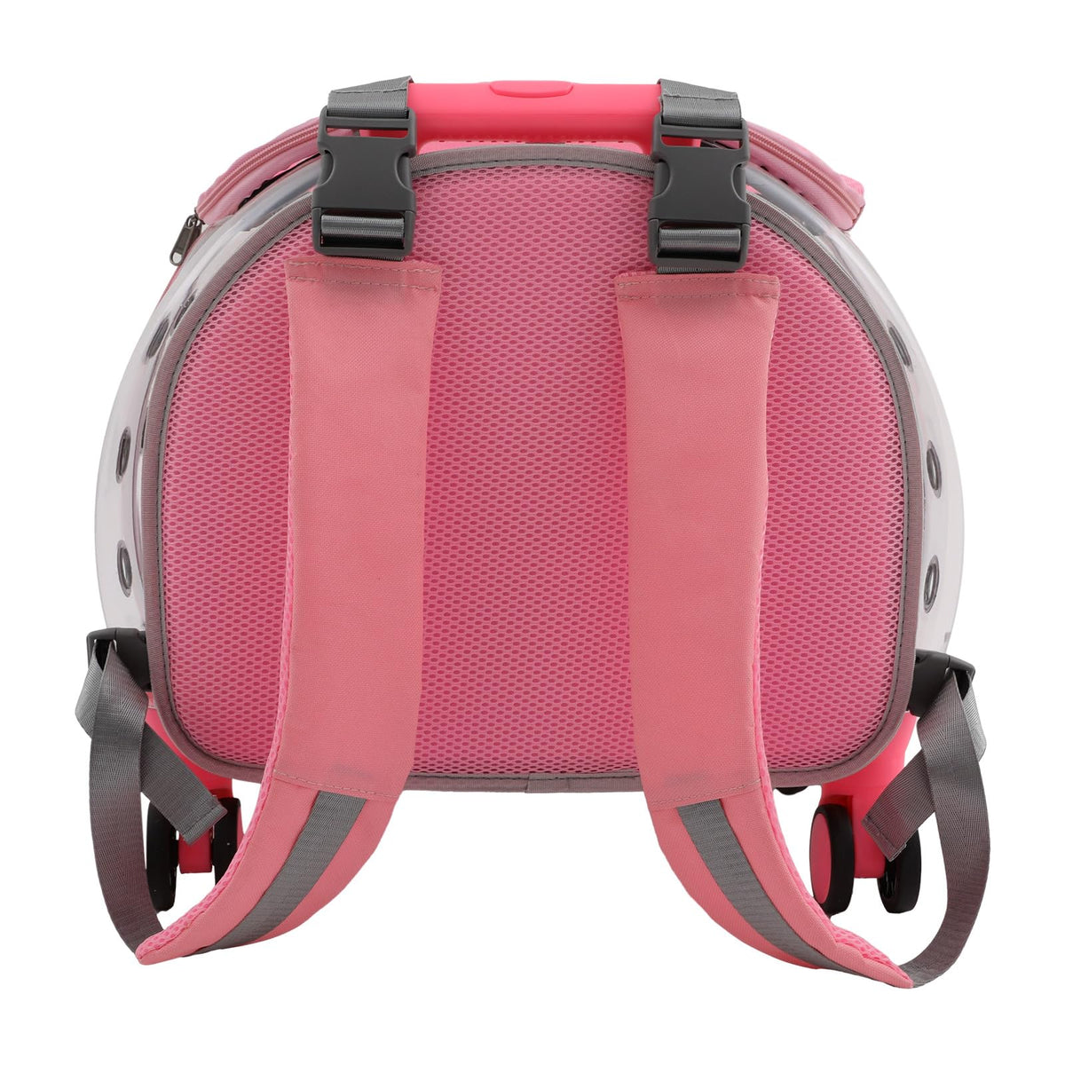 Pink Pet Trolley Case with Shock-Absorbing Wheels S9693