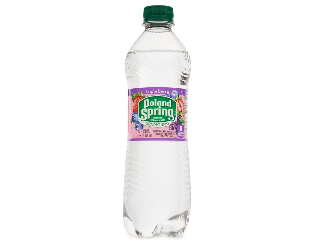 Sparkling Natural Spring Water Variety Pack 24 Half Liter Bottles L29686