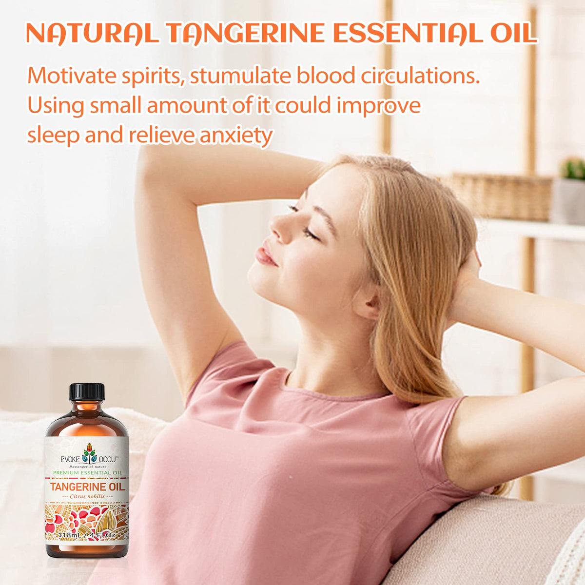 Lavender and Tangerine Essential Oil 4 Fl Oz K4465