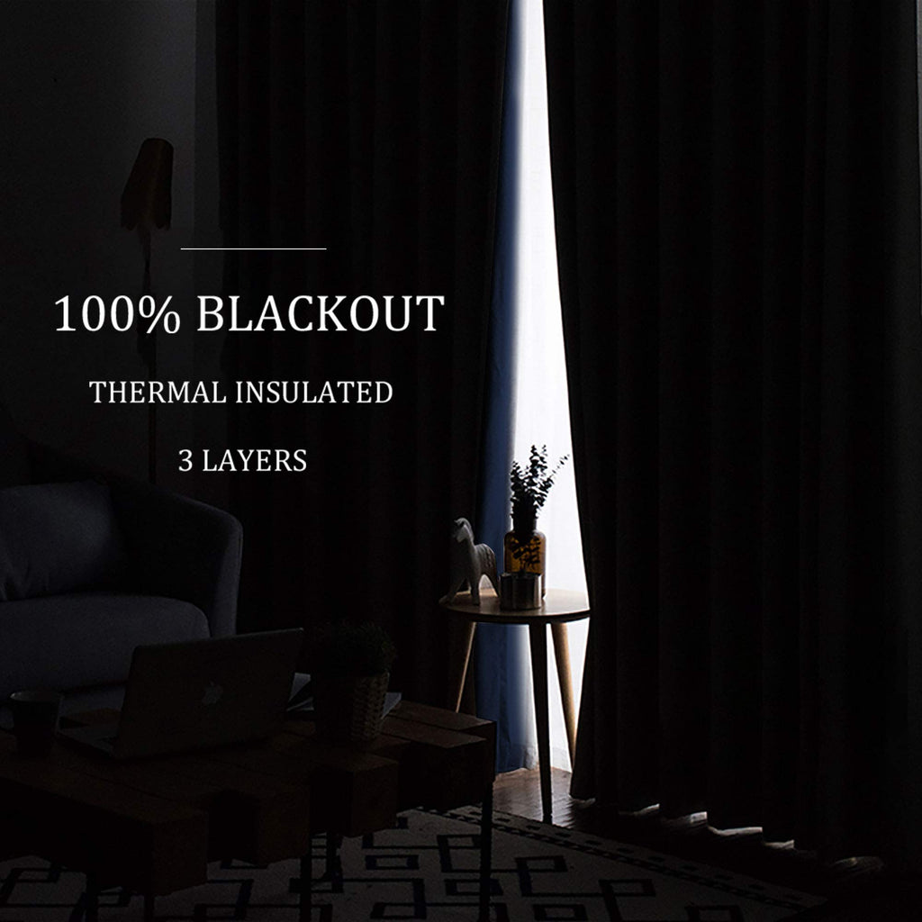 3-in-1 Blackout Room Divider Curtains M4466