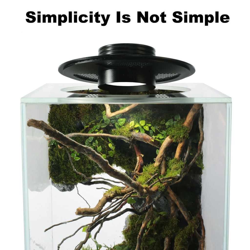 Glass Plant Terrarium with Grow Light J7051