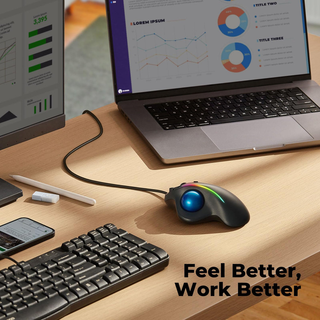 Ergonomic Trackball Mouse C1424