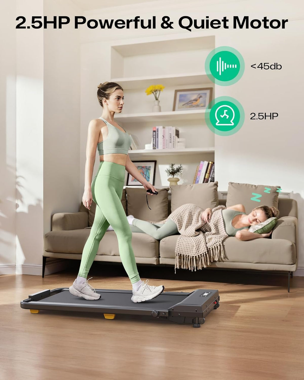 2.5HP Portable Walking Treadmill with Incline K261578