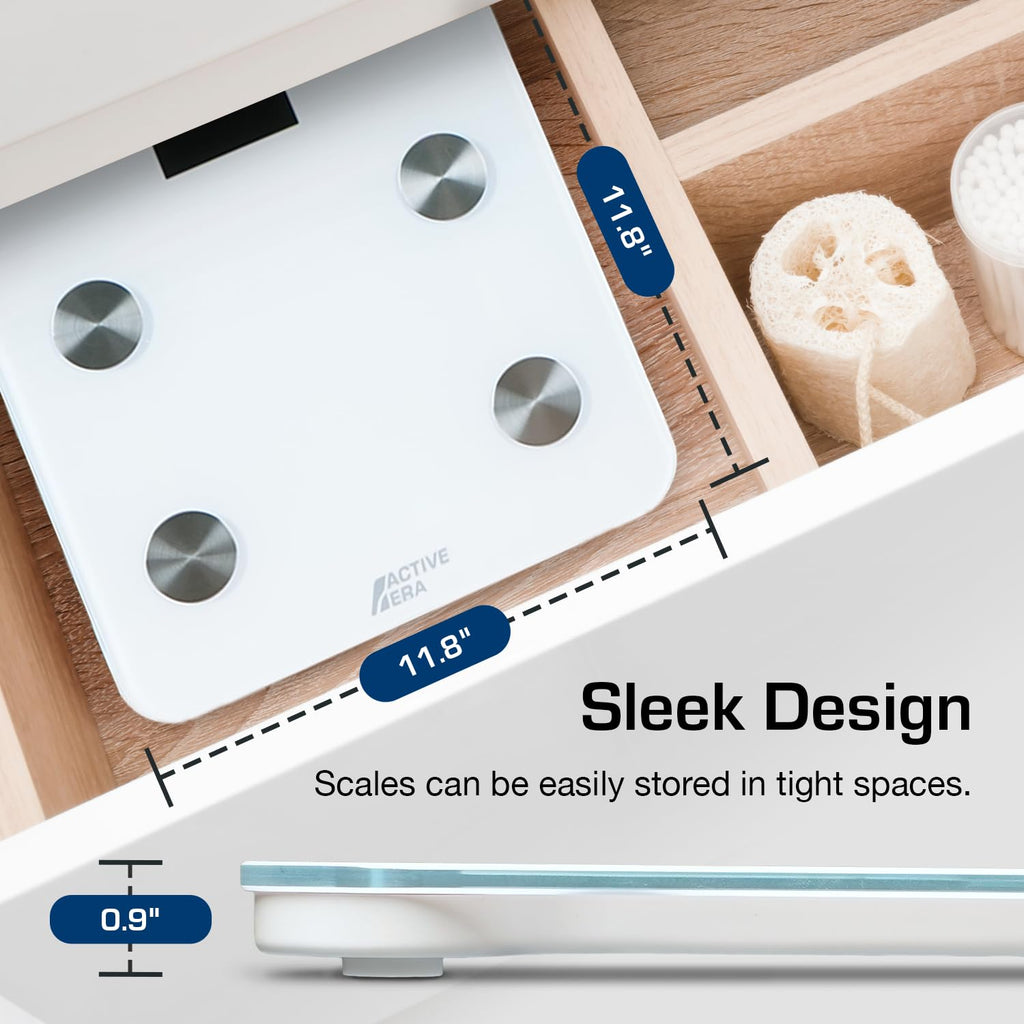 White Digital Bathroom Bluetooth Scale Q411111