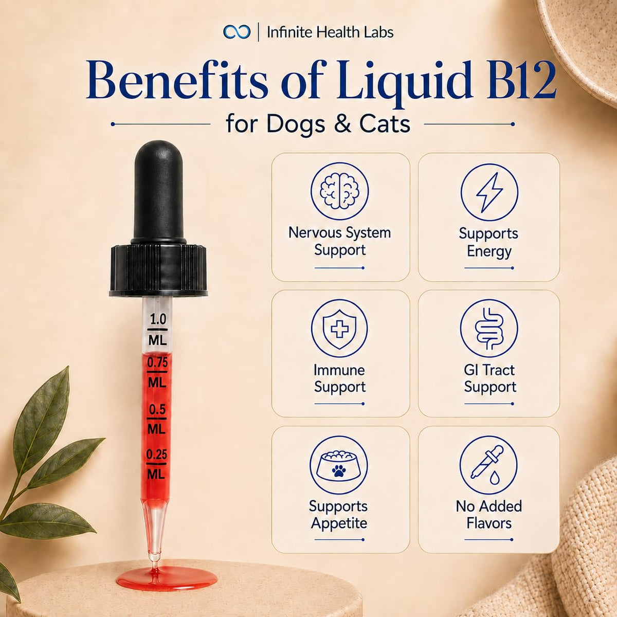 Vitamin B12 for Dogs & Cats, Methylcobalamin, 1 oz N5793