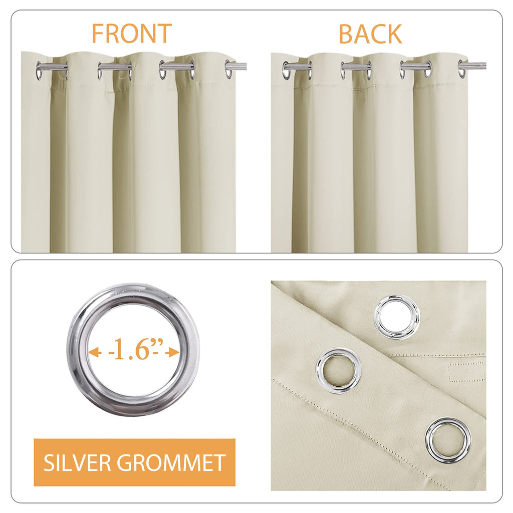 3-in-1 Blackout Room Divider Curtains M4466