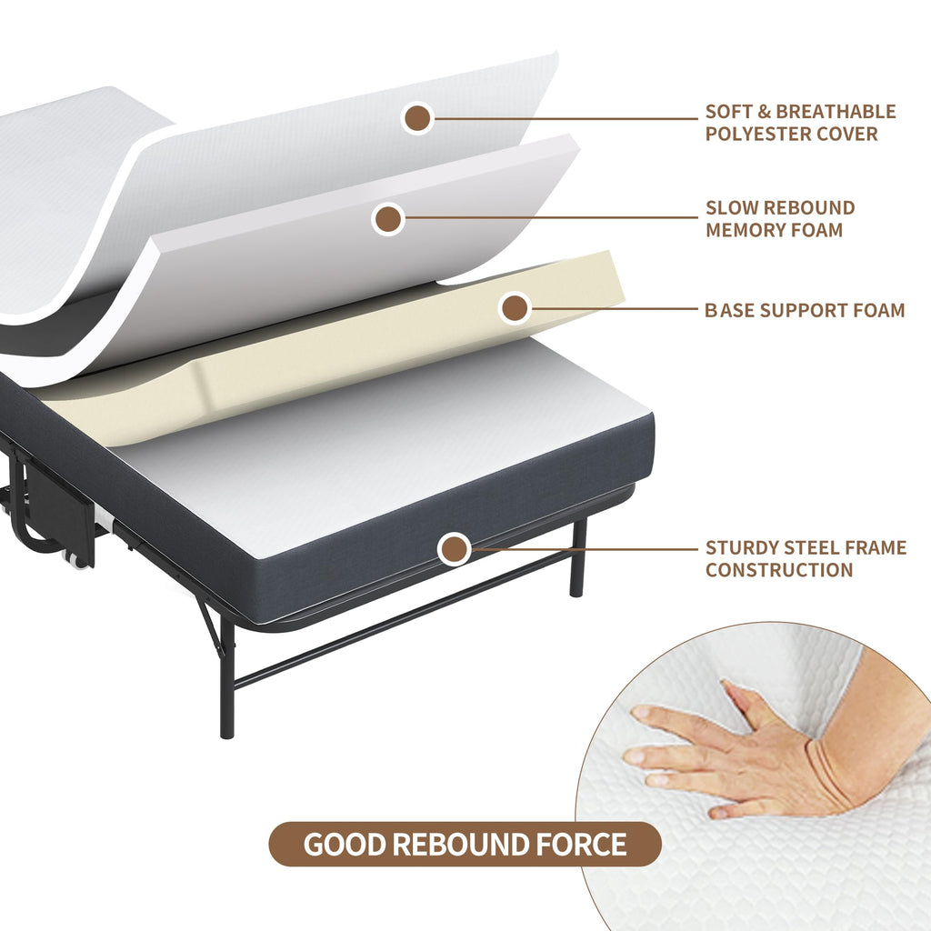 Folding Bed with Mattress & Headboard O443