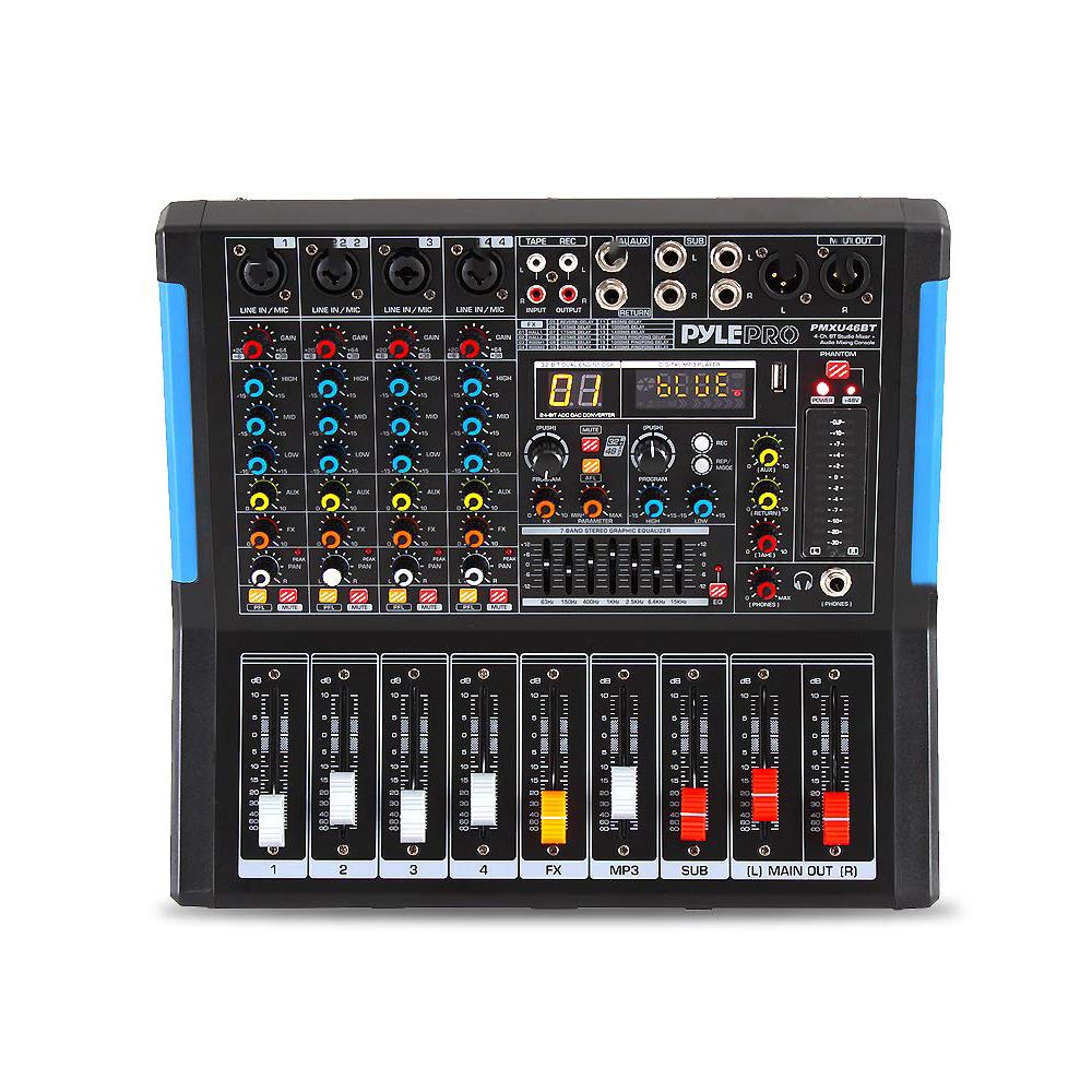 4-Channel Bluetooth Audio Mixer with USB and XLR H340330