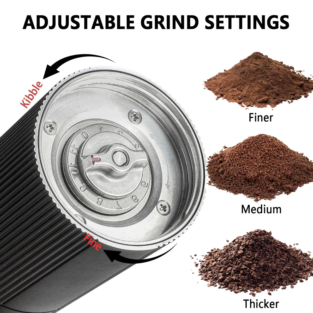 Portable Cordless Conical Burr Coffee Grinder with 45 Adjustable Settings S208