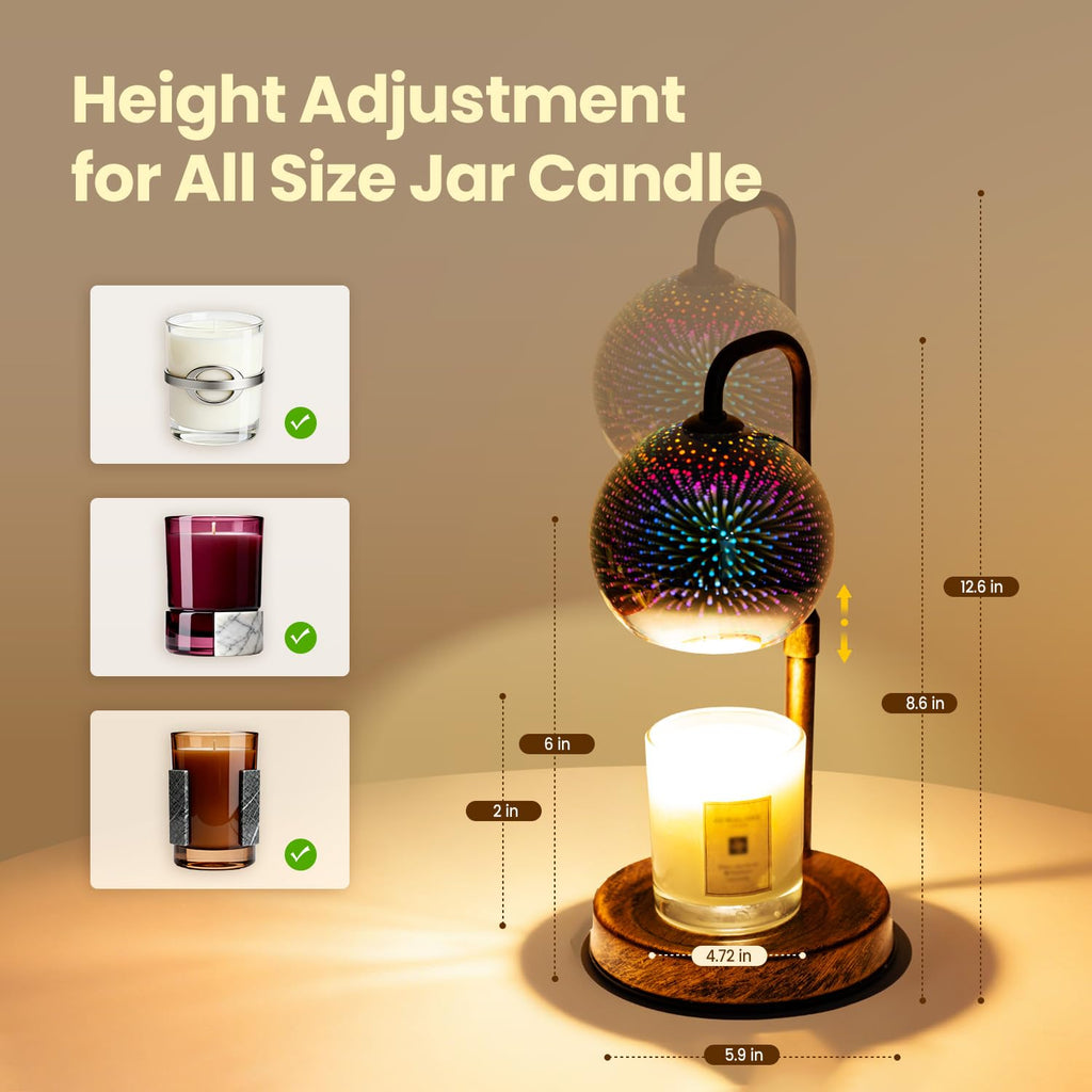 Candle Warmer Lamp with Timer, Dimmable, Adjustable I27695