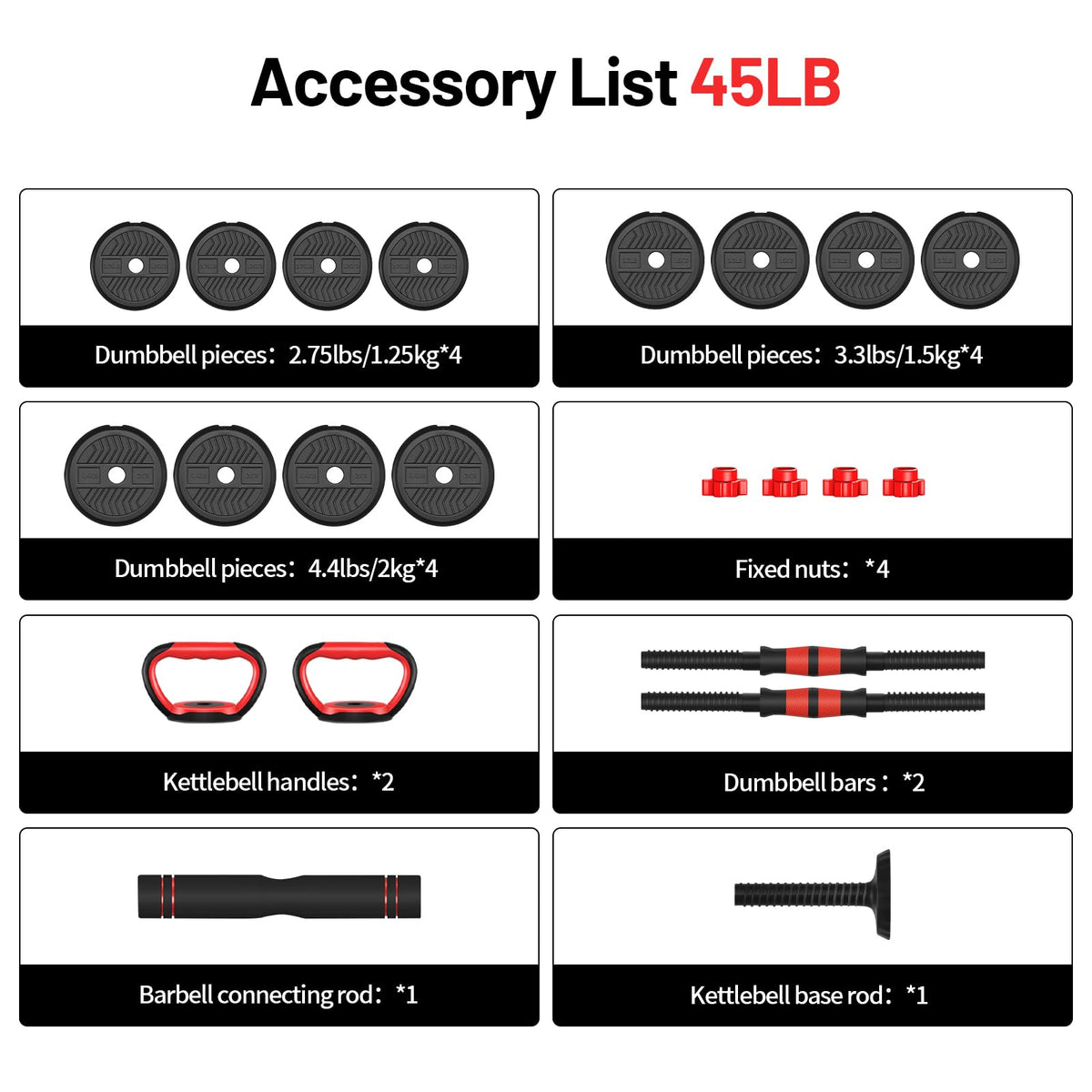 Adjustable Dumbbells Set V128337