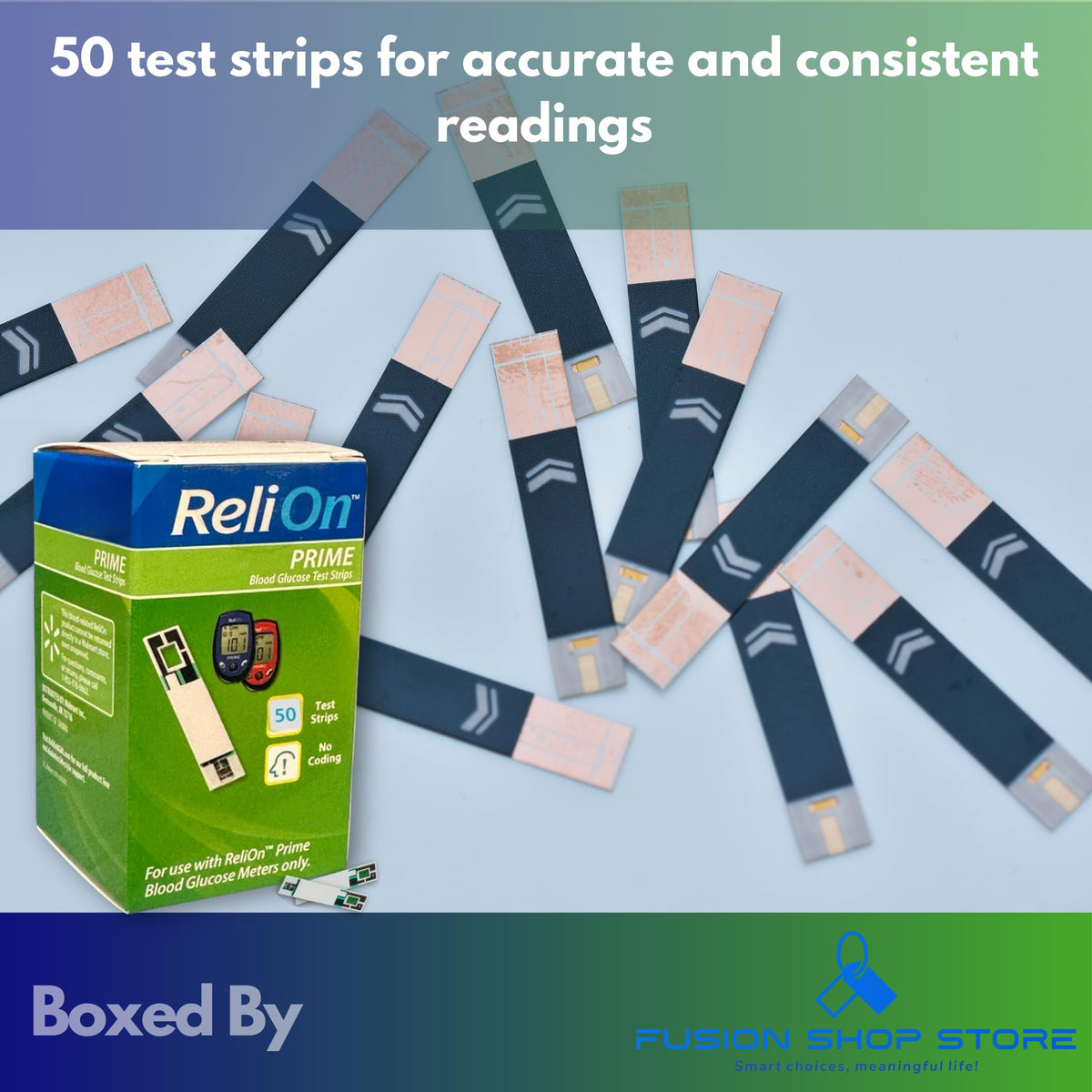 Blood Glucose Test Strips 50Ct W840801