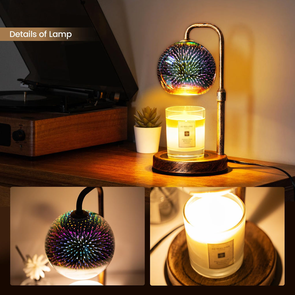 Candle Warmer Lamp with Timer, Dimmable, Adjustable I27695