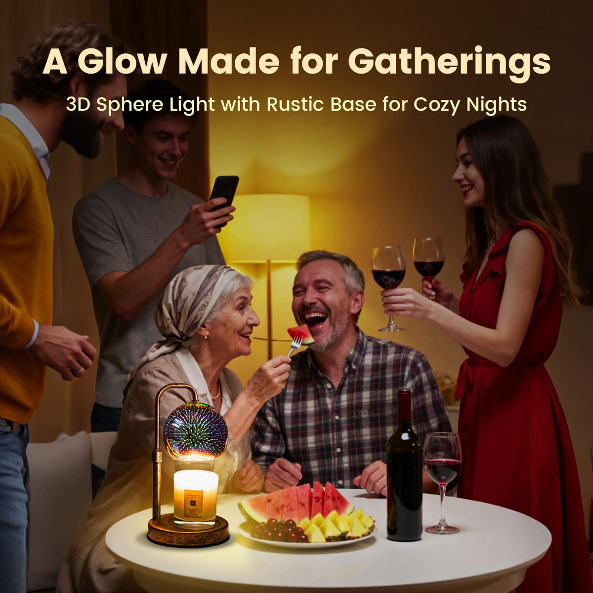 Candle Warmer Lamp with Timer, Dimmable, Adjustable I27695
